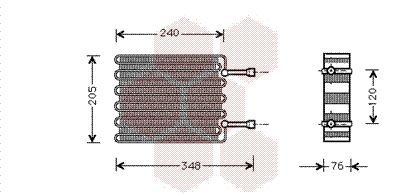 VAN WEZEL Höyrystin, ilmastointilaite 1800V022